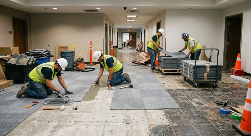 Our team working on Flooring Service projects in Castro Valley, CA