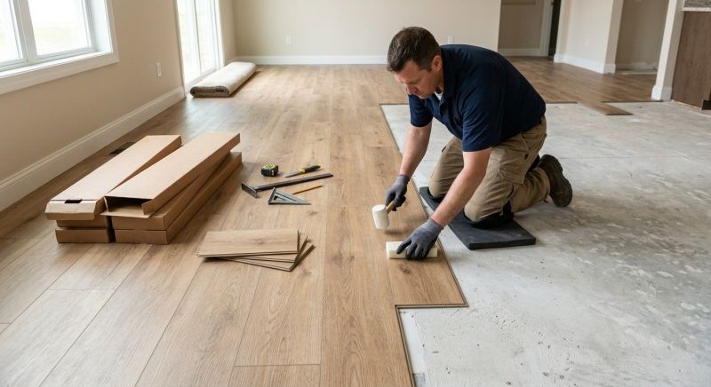 Luxury Vinyl Tile Installation in Belmont, CA
