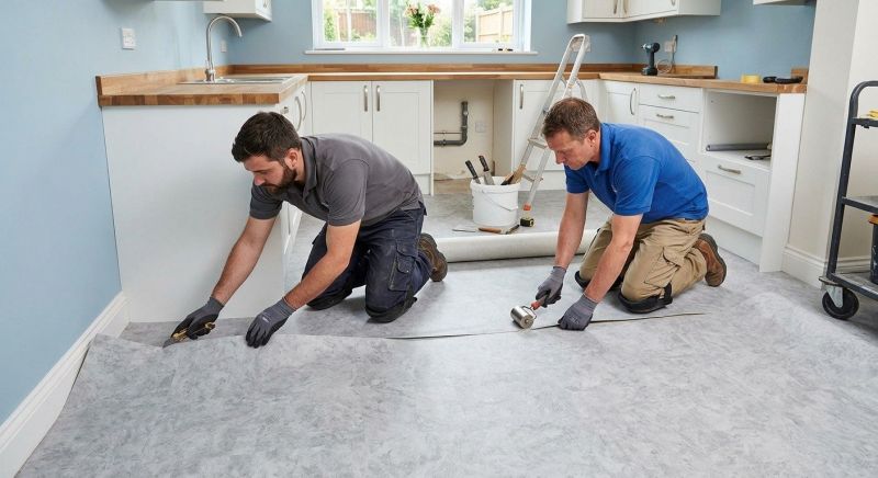 Sheet Linoleum Installation in Castro Valley, CA