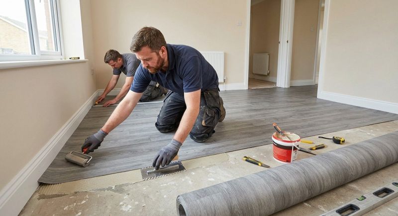 Sheet Linoleum Installation in Orinda, CA